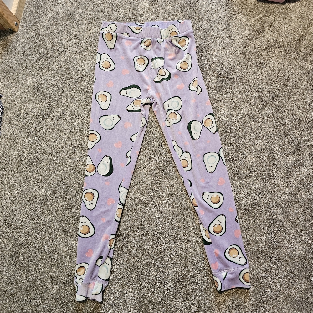 Adorable Avocado Print Velour Lounge Pants